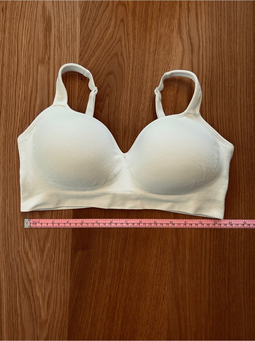 Shapermint Essentials Size M White Sweetheart Wireless Contour Bra - Picture 6 of 11